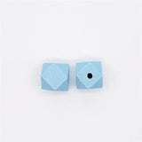 20Pcs Natural Wood Beads 12/16/20mm Geometric Spacer Loose Bead