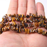 5-8MM Tiger Eye Agates Stone Chip Beads for Jewelry Making