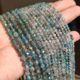 Natural Kyanite Stone Beads - 2/3/4mm Faceted Gems for Jewelry Making