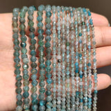 Natural Kyanite Stone Beads - 2/3/4mm Faceted Gems for Jewelry Making