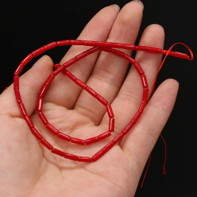 Red Loose Coral Beads for Jewelry Making DIY Bracelet Necklace