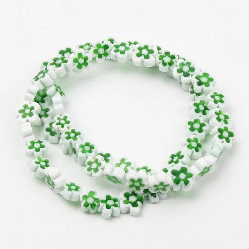 Bohemia Beads Bracelet Colorful Flowers Evil Eye Charms Jewelry