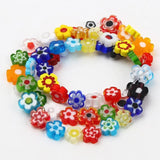 Bohemia Beads Bracelet Colorful Flowers Evil Eye Charms Jewelry