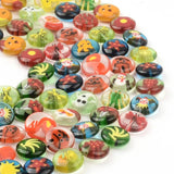 Oblate Lampwork Glass Beads Pendant Loose Beads For Jewelry Making