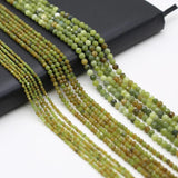 2 3 4mm Canadian Jade Nephrite Micro Faceted Loose Beads for Jewelry Making