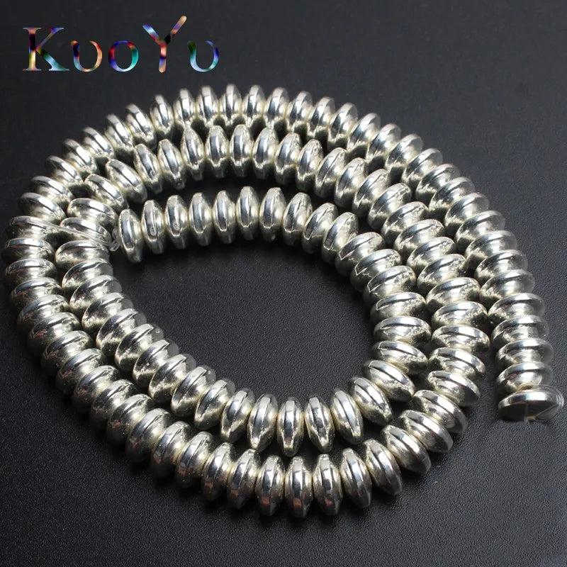 Natural Silver Hematite Spacer Beads 4/6/8mm