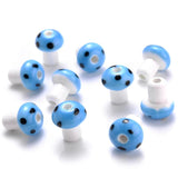 10/20/30pcs Mixed Ceramic Beads Mushroom Spacer for DIY Jewelry Making