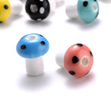 10/20/30pcs Mixed Ceramic Beads Mushroom Spacer for DIY Jewelry Making
