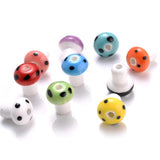 10/20/30pcs Mixed Ceramic Beads Mushroom Spacer for DIY Jewelry Making
