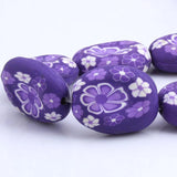OlingArt 27MM 8pcs Soft Ceramic Clay Beads for DIY Bracelet Making
