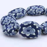 OlingArt 27MM 8pcs Soft Ceramic Clay Beads for DIY Bracelet Making