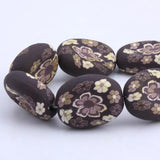 OlingArt 27MM 8pcs Soft Ceramic Clay Beads for DIY Bracelet Making