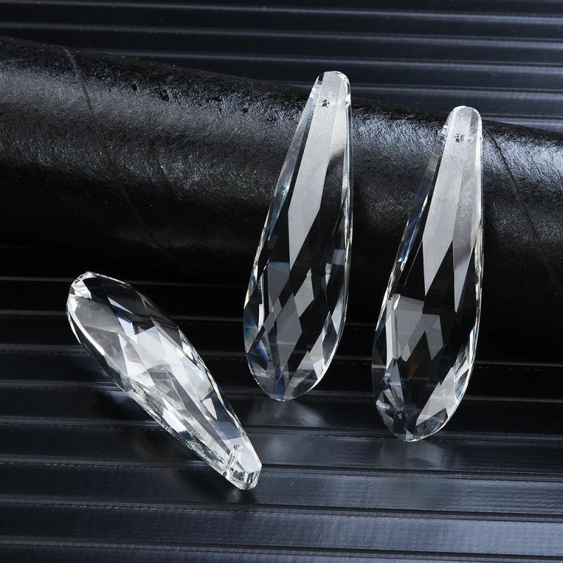 2Pc/Lot Lampwork Glass Teardrop Pendant Beads for Sun Catcher