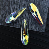 2Pc/Lot Lampwork Glass Teardrop Pendant Beads for Sun Catcher