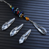2Pc/Lot Lampwork Glass Teardrop Pendant Beads for Sun Catcher