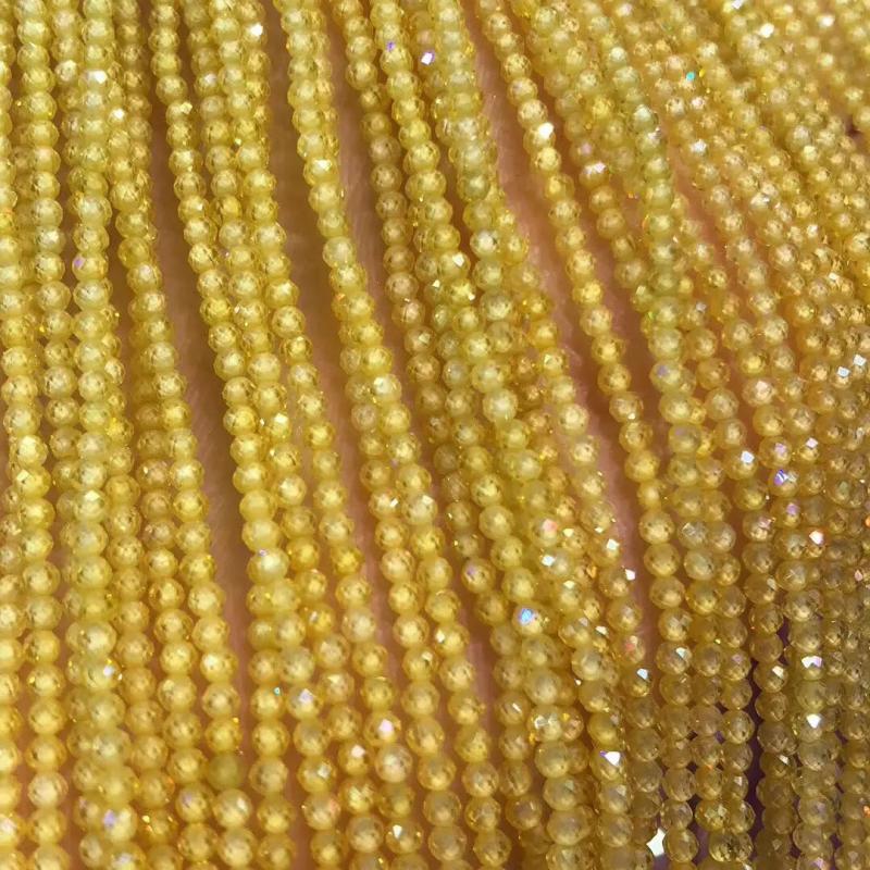Small Zircon Stone Faceted Beads 2 3 4mm for Jewelry Making
