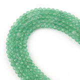 3mm Green Aventurine Faceted Seed Round Beads 15 Inches