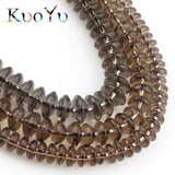 Smoky Quartz Spacer Beads 15 Strand 6/8/10mm