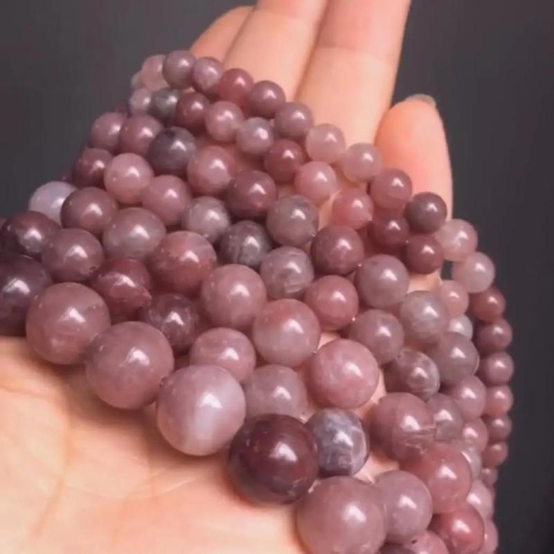 Natural Stone Strawberry Quartz Bead Loose Spacer Beads 15-Inch