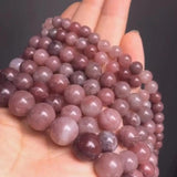 Natural Stone Strawberry Quartz Bead Loose Spacer Beads 15-Inch