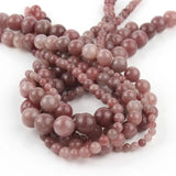 Natural Stone Strawberry Quartz Bead Loose Spacer Beads 15-Inch