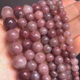 Natural Stone Strawberry Quartz Bead Loose Spacer Beads 15-Inch