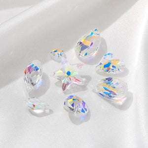 10PCS Rainbow Crystal Beads Bulk Items for Jewelry Making