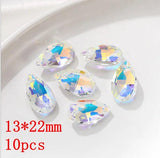 10PCS Rainbow Crystal Beads Bulk Items for Jewelry Making