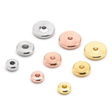 Solid Brass Metal Spacer Beads for Jewelry Making