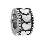 10Pcs Silver Life Tree Heart Charms Beads Pendant DIY Bracelets Necklaces