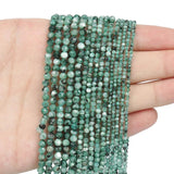Green Labradorite Faceted Rondelle Spacer Beads 2/3/4mm for Jewelry Making
