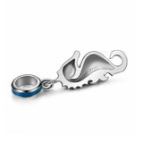 Enamel Bead CZ Pendant Fit DIY Silver Bracelet Jewelry Making