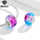 Copper Rainbow Spacer Charms Beads Pendant for DIY Jewelry