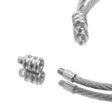 2pcs Spiral Stainless Steel Adjustable Pendant Charms DIY Bracelet Accessories