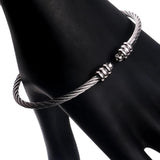 2pcs Spiral Stainless Steel Adjustable Pendant Charms DIY Bracelet Accessories