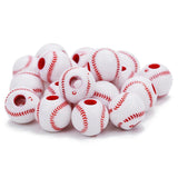 Acrylic Sport Ball Beads DIY Bracelet Making Football Basketball Baseball Beads