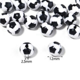 Acrylic Sport Ball Beads DIY Bracelet Making Football Basketball Baseball Beads