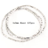 Silver Hematite Stone Flat Round Spacer Beads for Jewelry Making