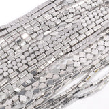 Silver Hematite Stone Flat Round Spacer Beads for Jewelry Making