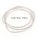 Silver Hematite Stone Spacer Beads for Jewelry Making