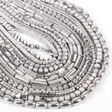 Silver Hematite Stone Spacer Beads for Jewelry Making