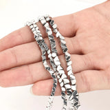 Silver Hematite Stone Spacer Beads for Jewelry Making