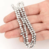Silver Hematite Stone Spacer Beads for Jewelry Making