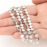 Silver Hematite Stone Spacer Beads for Jewelry Making