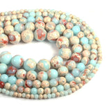 Snake Skin Jasper Round Natural Stone Loose Beads