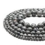 Faceted Grey Map Stone Loose Beads for Jewelry Making DIY Bracelet Accessories