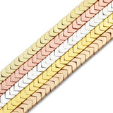 Matte Plated Arrows Head Hematite Spacer Beads 6X3mm