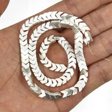 Matte Plated Arrows Head Hematite Spacer Beads 6X3mm