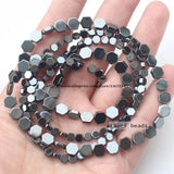 Shining Hematite Hexagonal Plate Beads 15inch