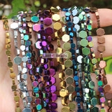 Shining Hematite Hexagonal Plate Beads 15inch